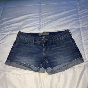 Hollister medium washed denim shorts